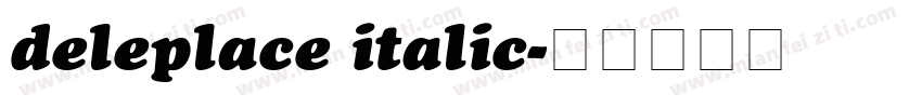 deleplace italic字体转换